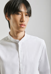 Camicia collo coreano|Colore:Bianco