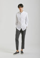 Camicia collo coreano|Colore:Bianco