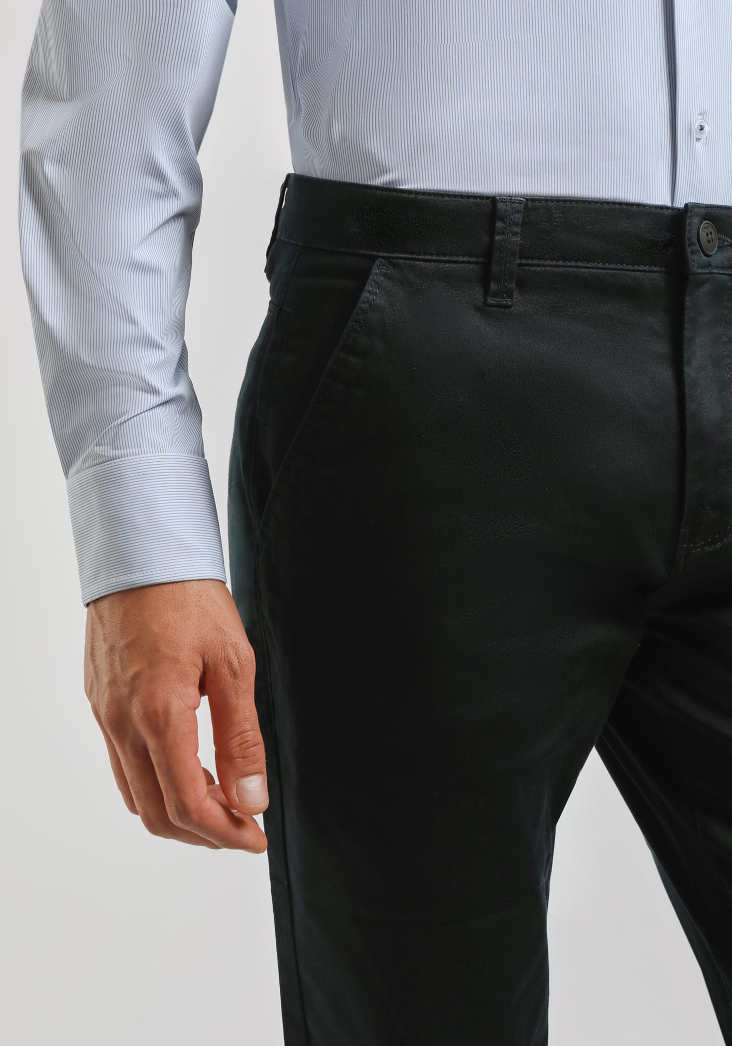 Pantaloni chino in cotone|Colore:Blue