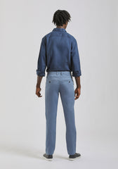 Pantaloni chino in cotone|Colore:Ciano