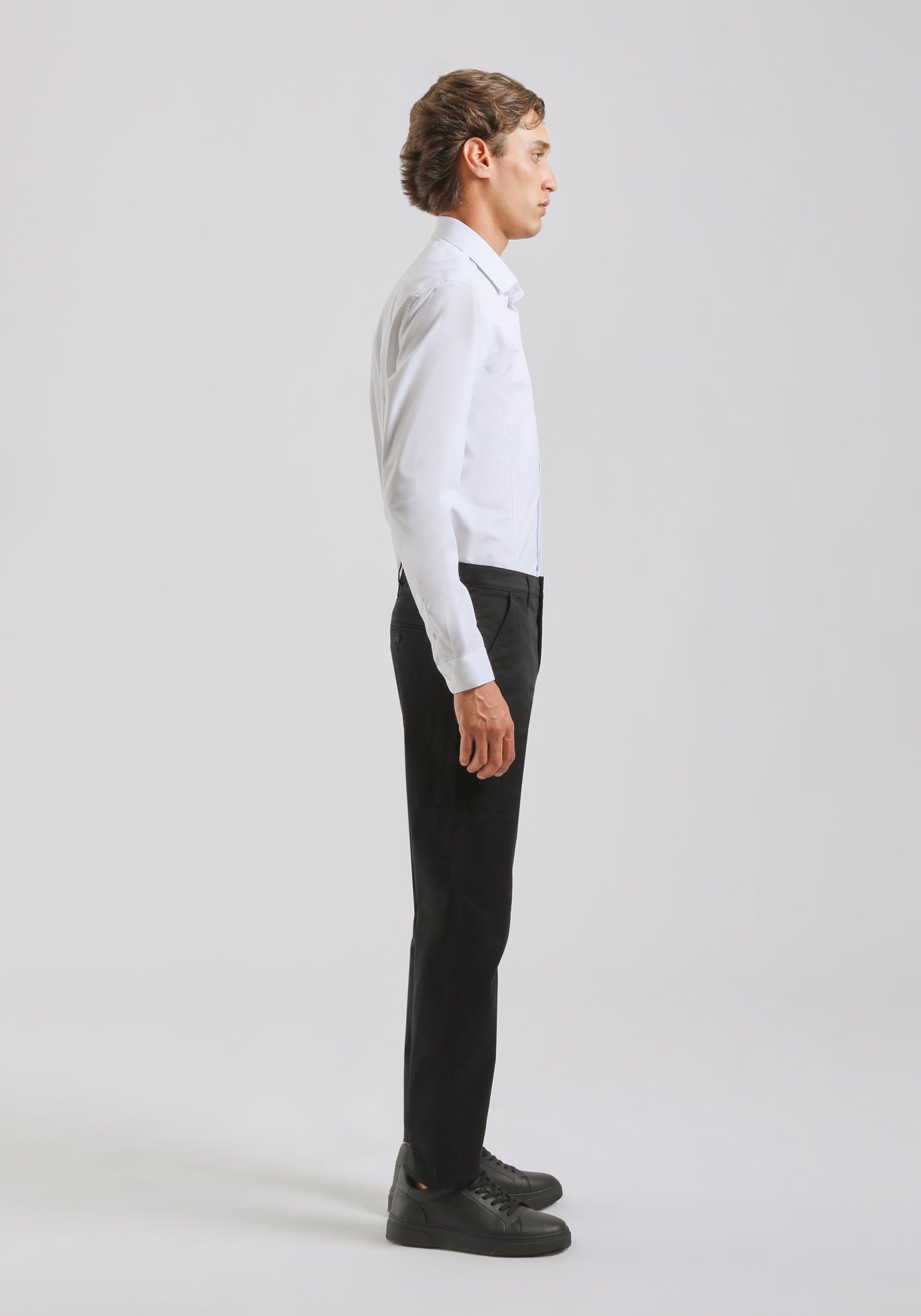 Pantaloni chino in cotone|Colore:Nero