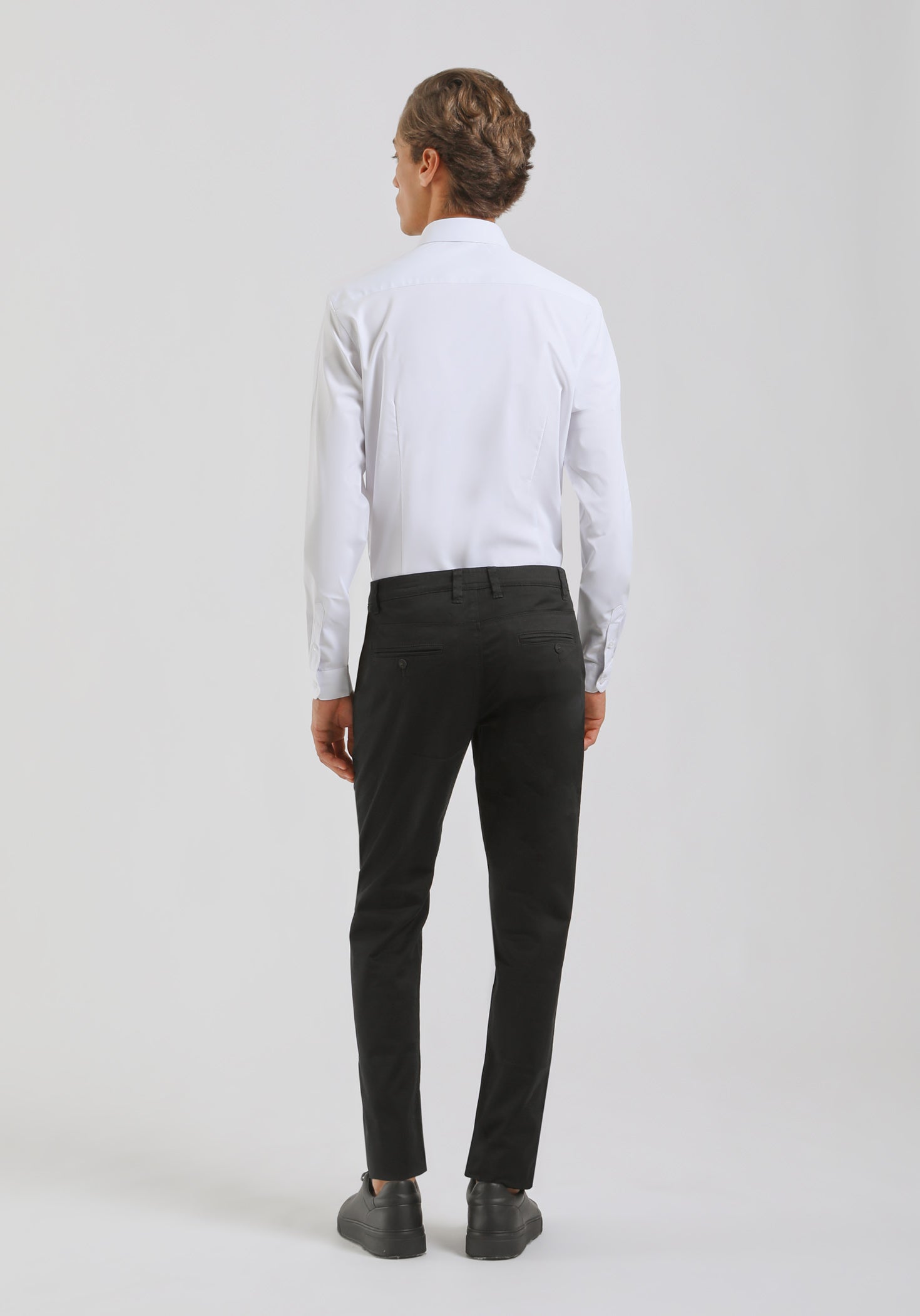 Pantaloni chino in cotone|Colore:Nero