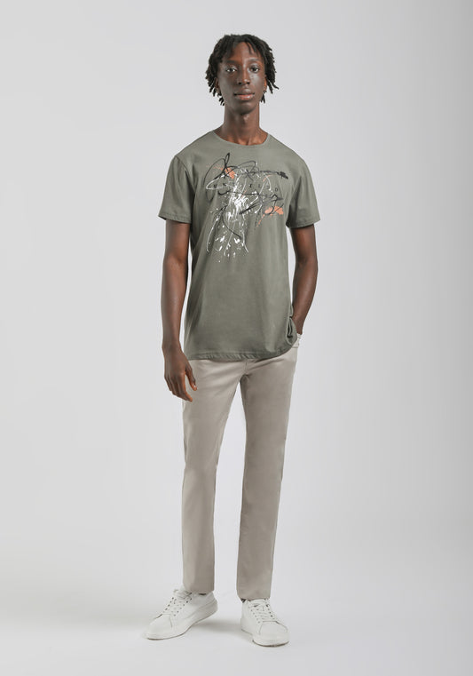 Pantaloni cinque tasche in cotone|Colore:Beige