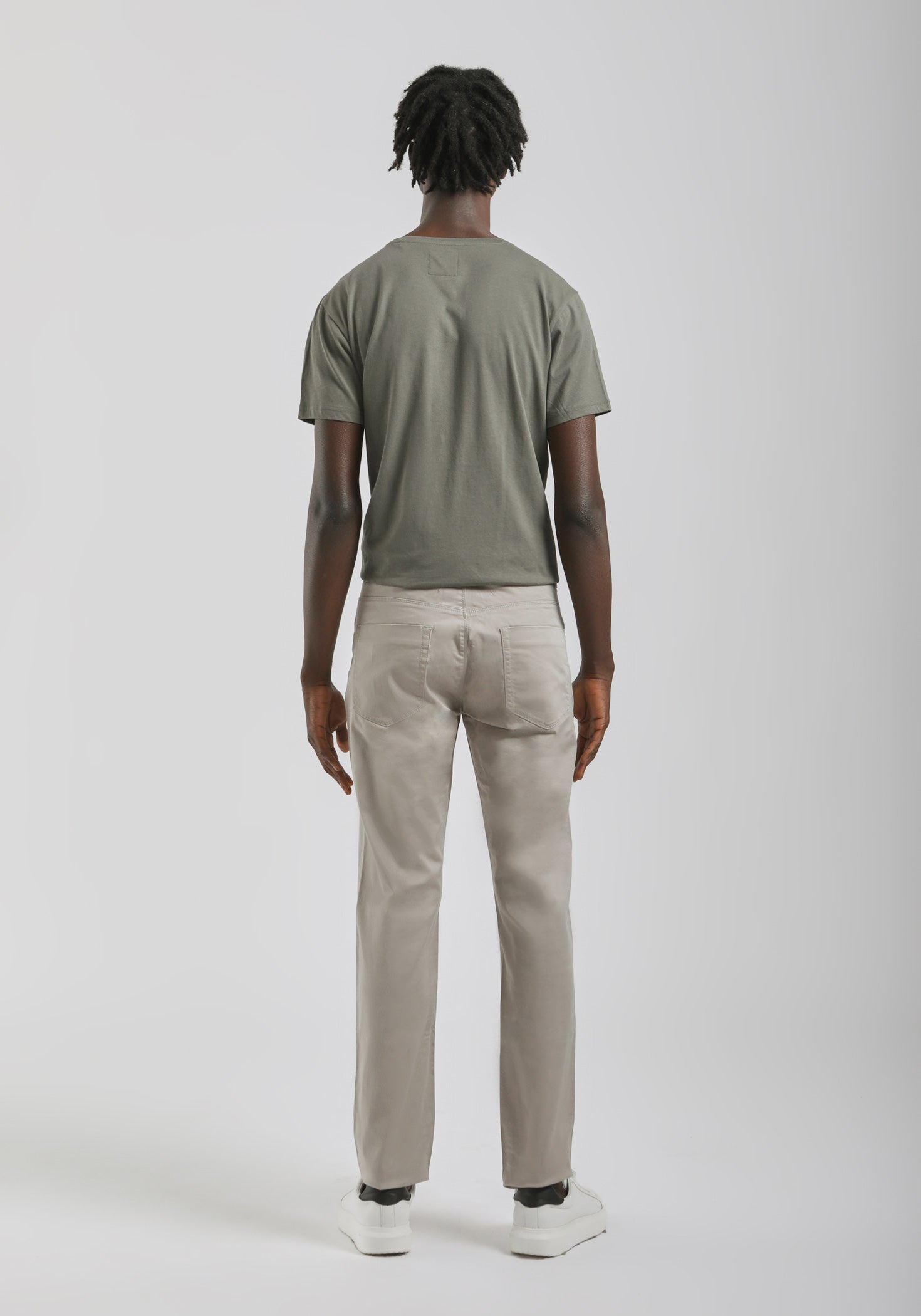 Pantaloni cinque tasche in cotone|Colore:Beige