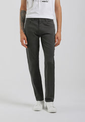 Pantaloni cinque tasche in cotone|Colore:Grigio scuro