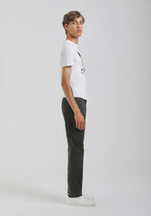 Pantaloni cinque tasche in cotone|Colore:Grigio scuro