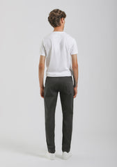 Pantaloni cinque tasche in cotone|Colore:Grigio scuro