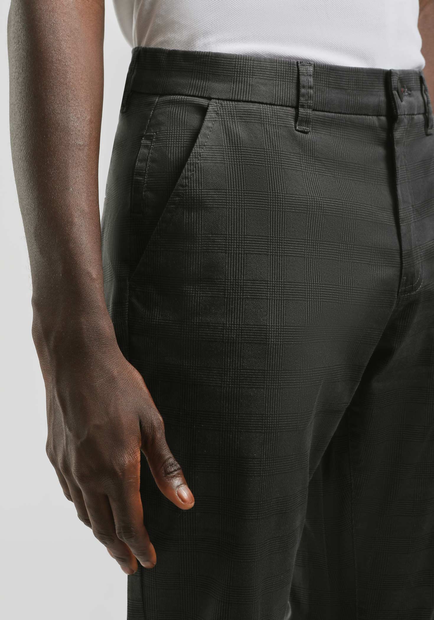 Pantaloni di cotone fantasia|Colore:Grigio scuro