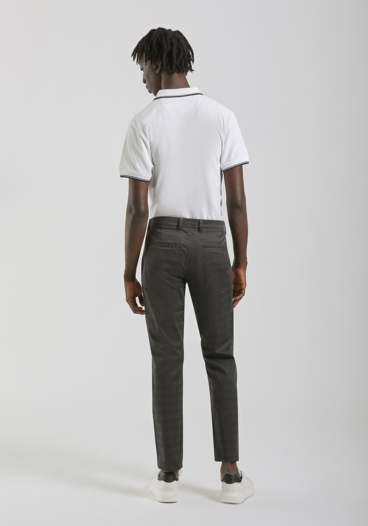 Pantaloni di cotone fantasia|Colore:Grigio scuro