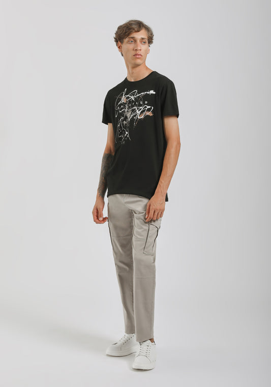 Pantaloni cargo in cotone|Colore:Beige