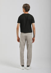 Pantaloni cargo in cotone|Colore:Beige