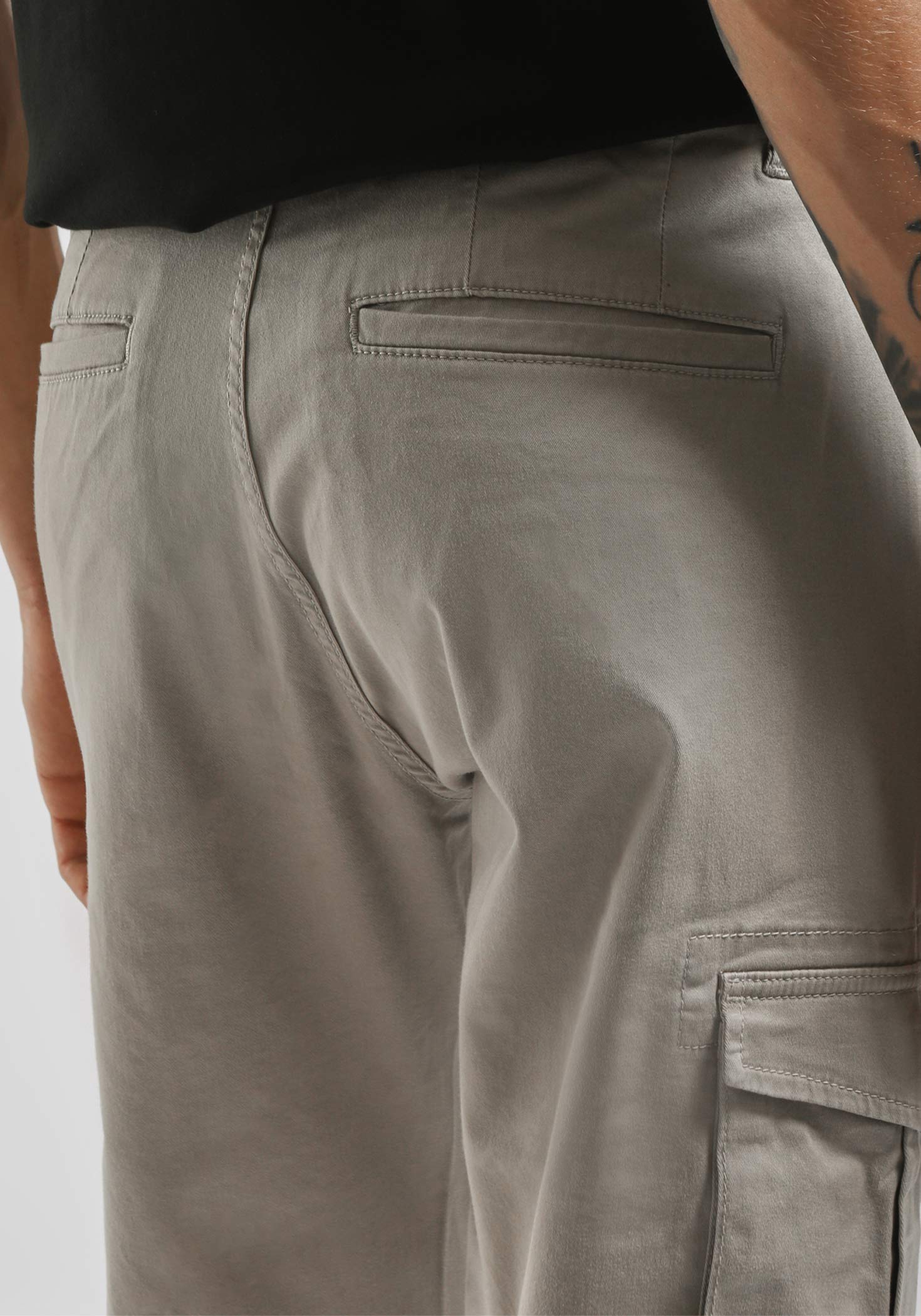 Pantaloni cargo in cotone|Colore:Beige