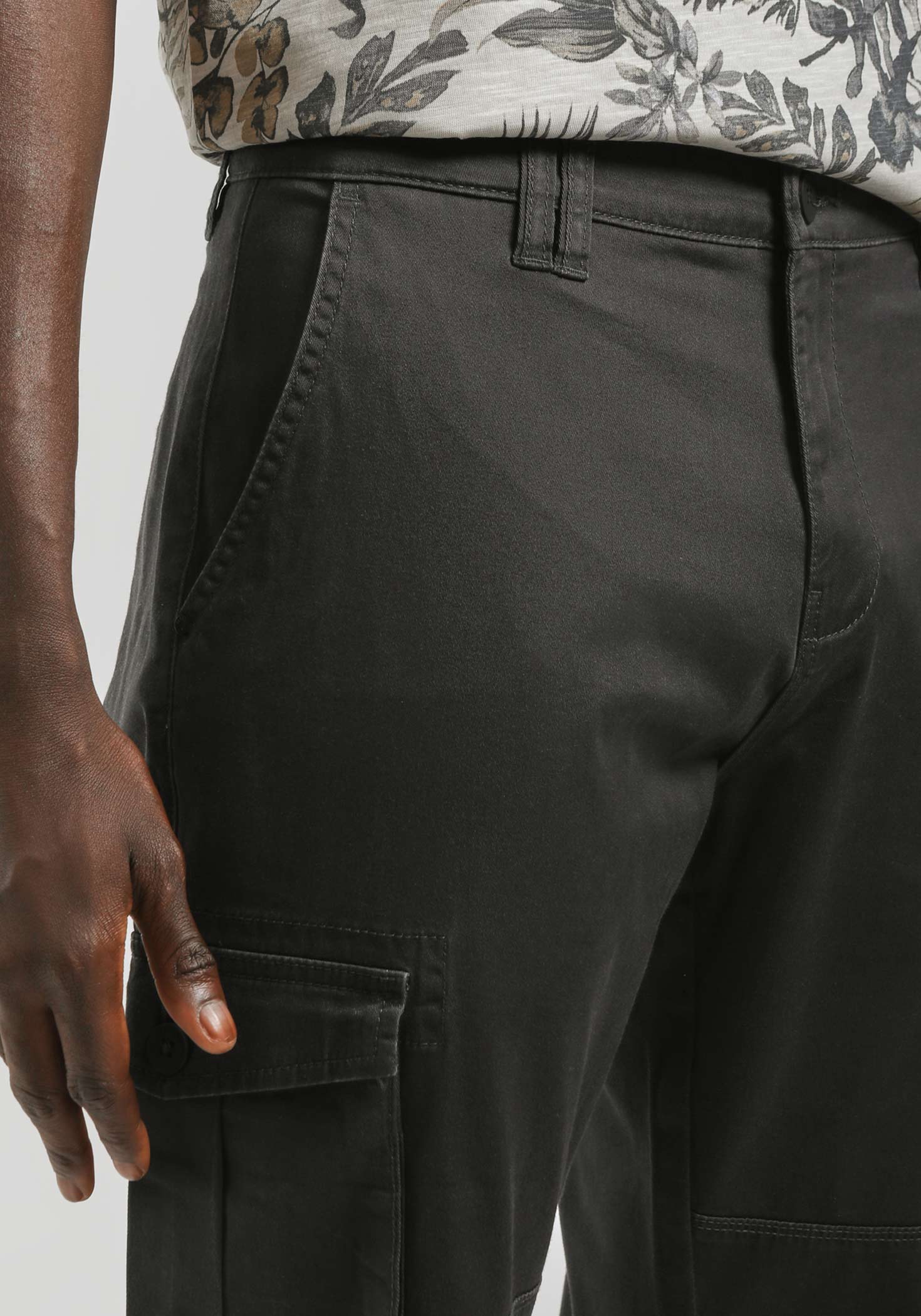 Pantaloni cargo in cotone|Colore:Grigio scuro