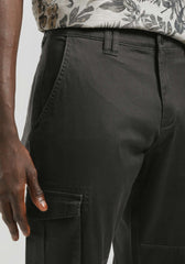 Pantaloni cargo in cotone|Colore:Grigio scuro