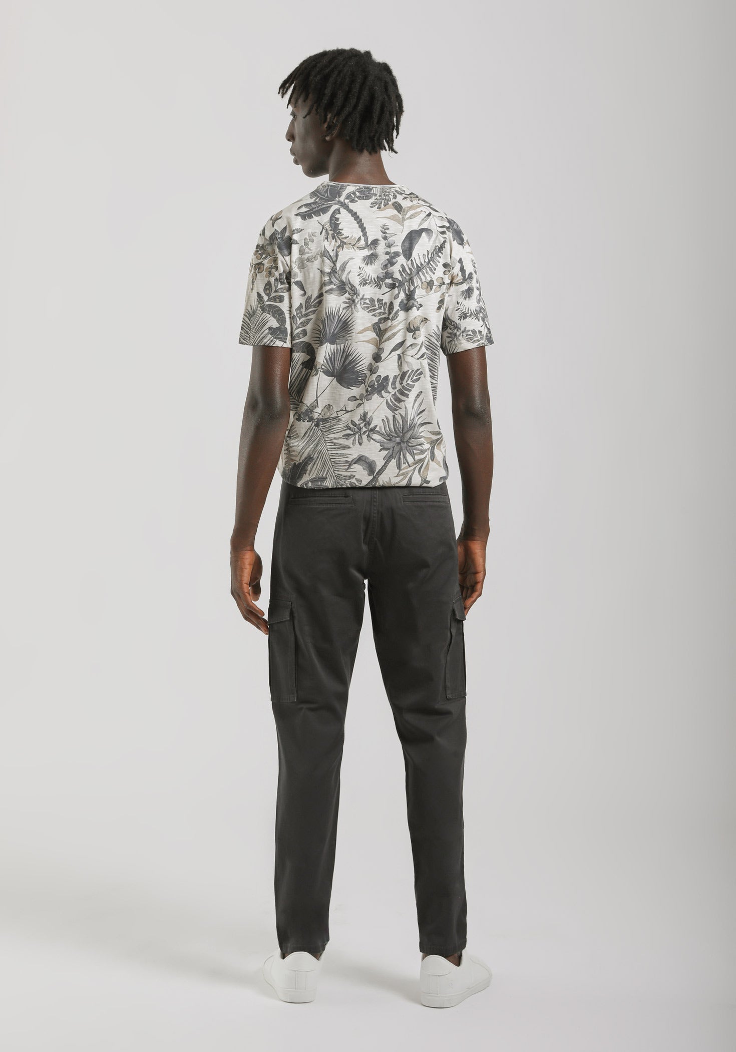 Pantaloni cargo in cotone|Colore:Grigio scuro