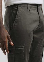 Pantaloni cargo in cotone|Colore:Verde scuro