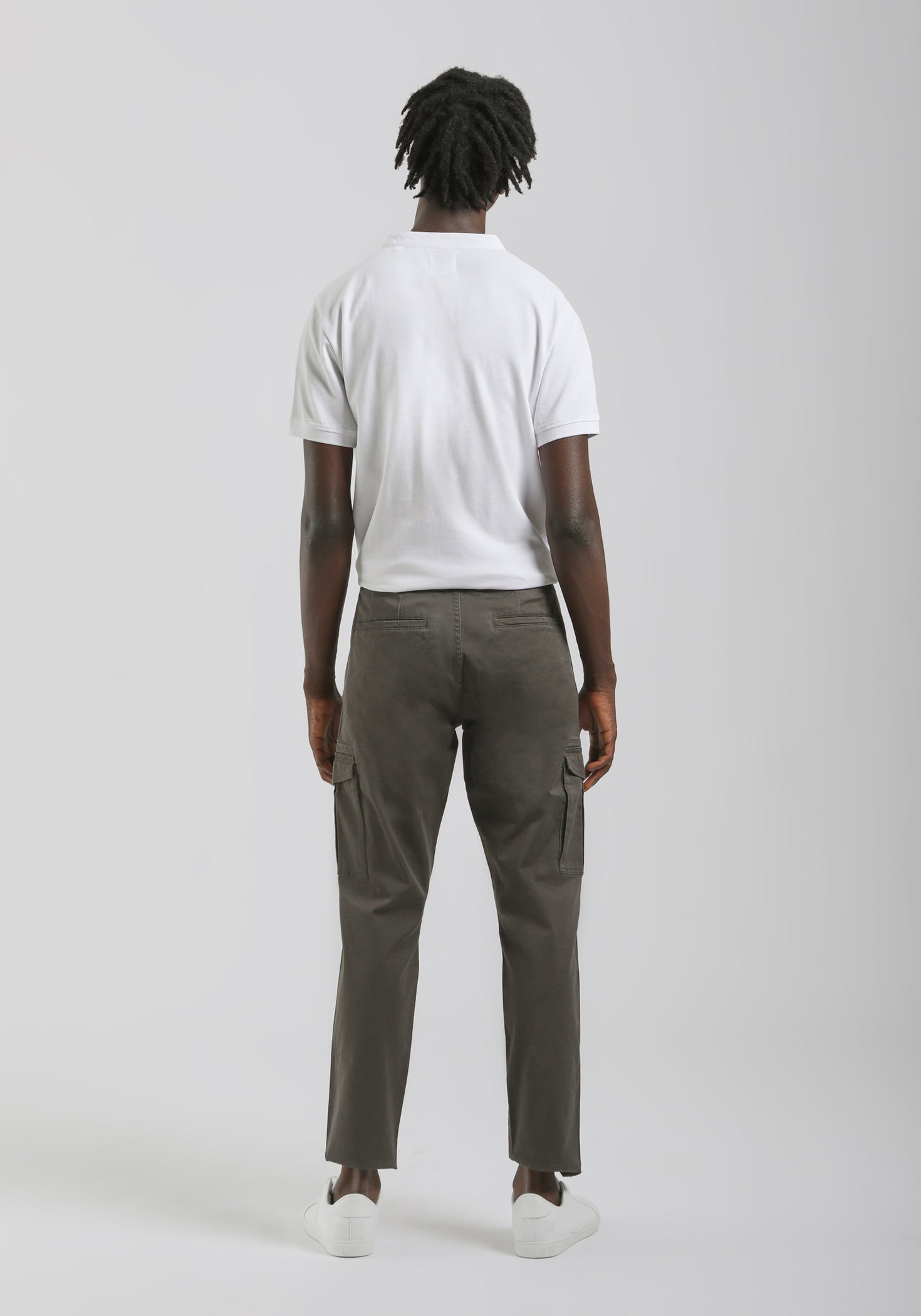 Pantaloni cargo in cotone|Colore:Verde scuro