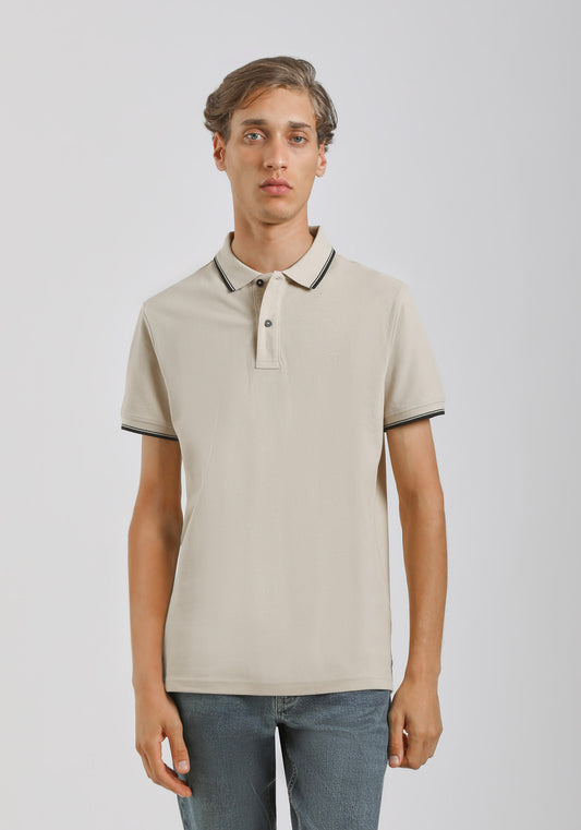 Polo 100% cotone|Colore:Beige chiaro