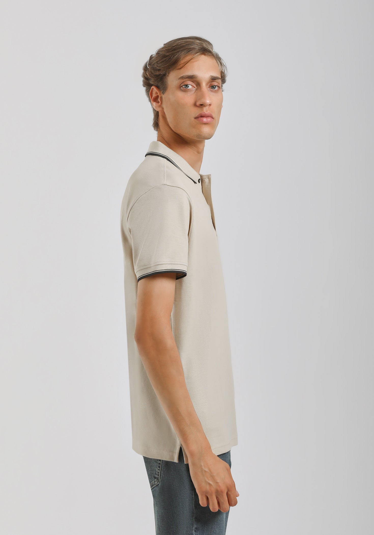 Polo 100% cotone|Colore:Beige chiaro