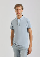 Polo 100% cotone|Colore:Cielo