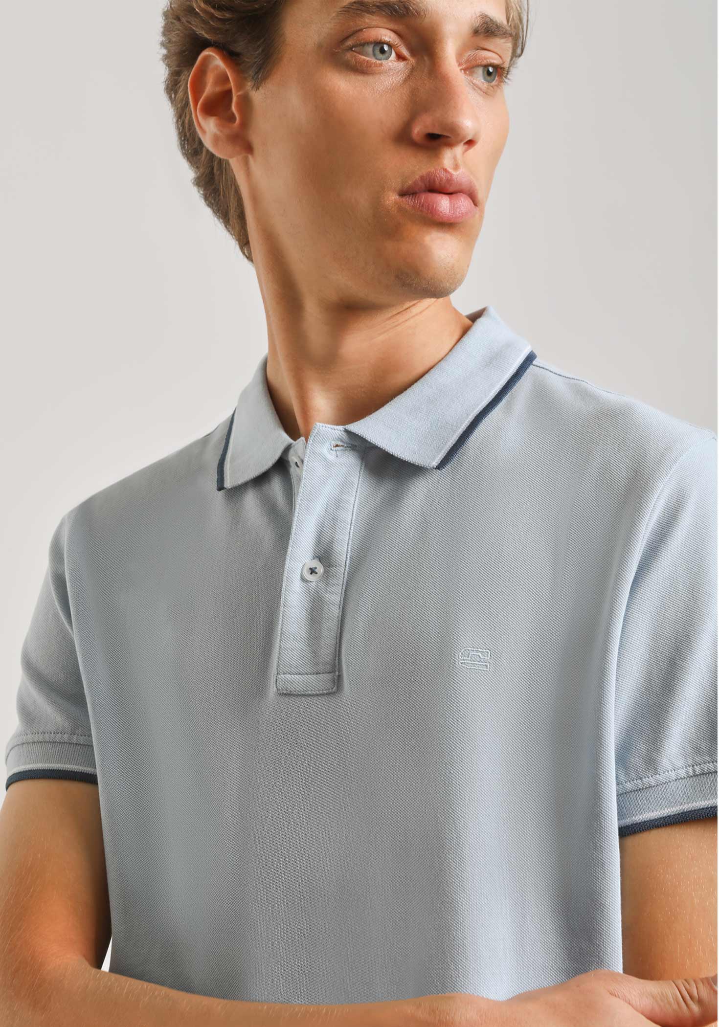 Polo 100% cotone|Colore:Cielo