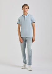 Polo 100% cotone|Colore:Cielo