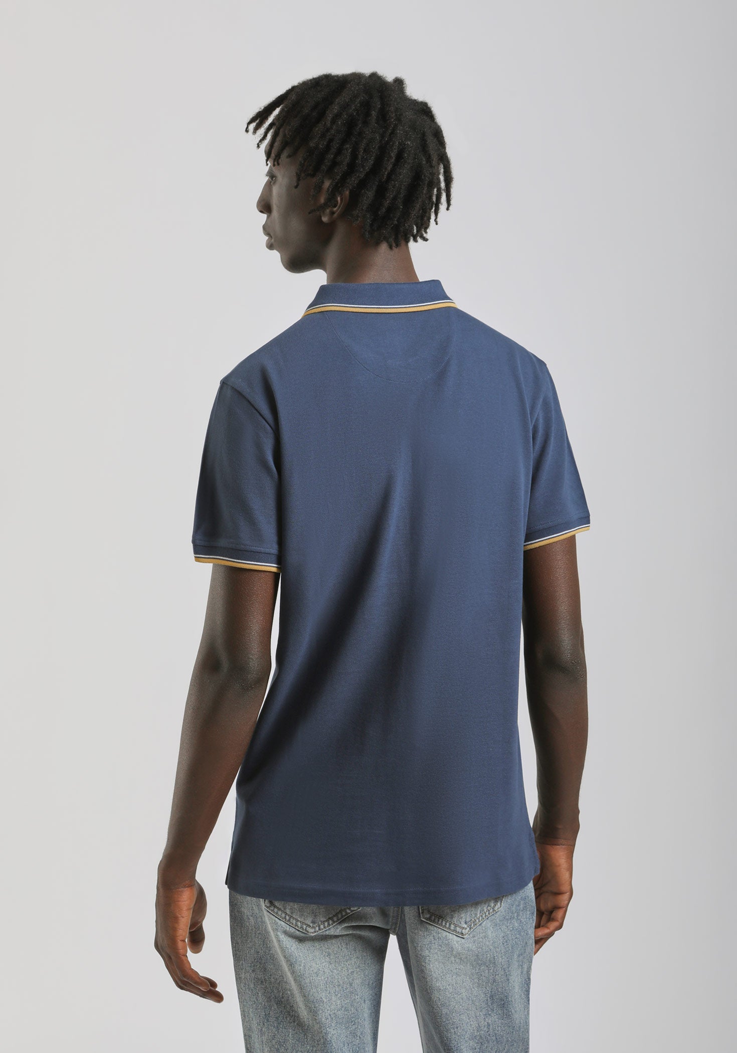 Polo 100% cotone|Colore:Jeans