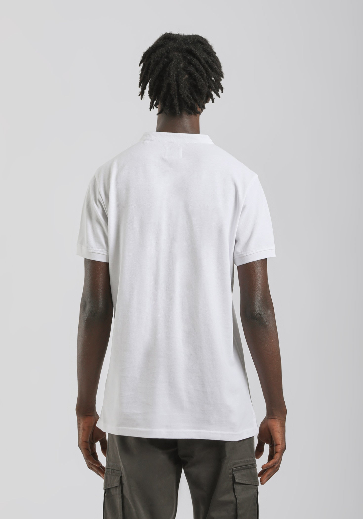 Polo coreana 100% cotone|Colore:Bianco