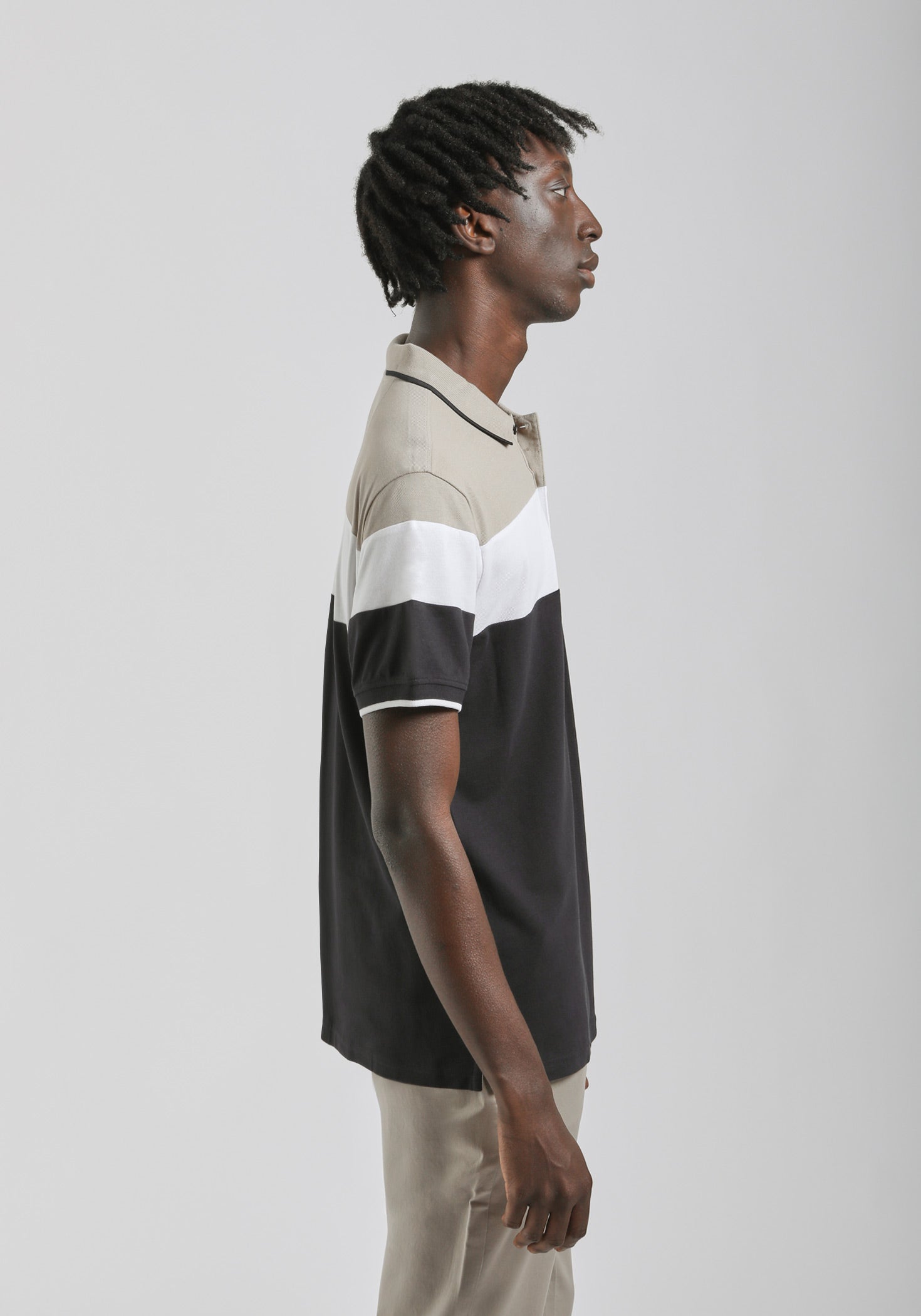 Polo colorblock|Colore:Beige