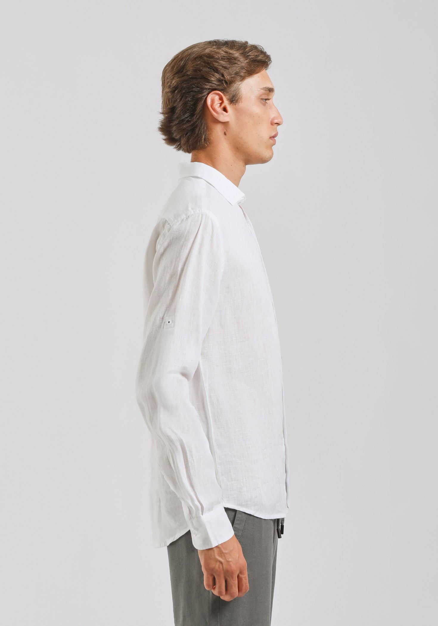 Camicia 100% lino|Colore:Bianco