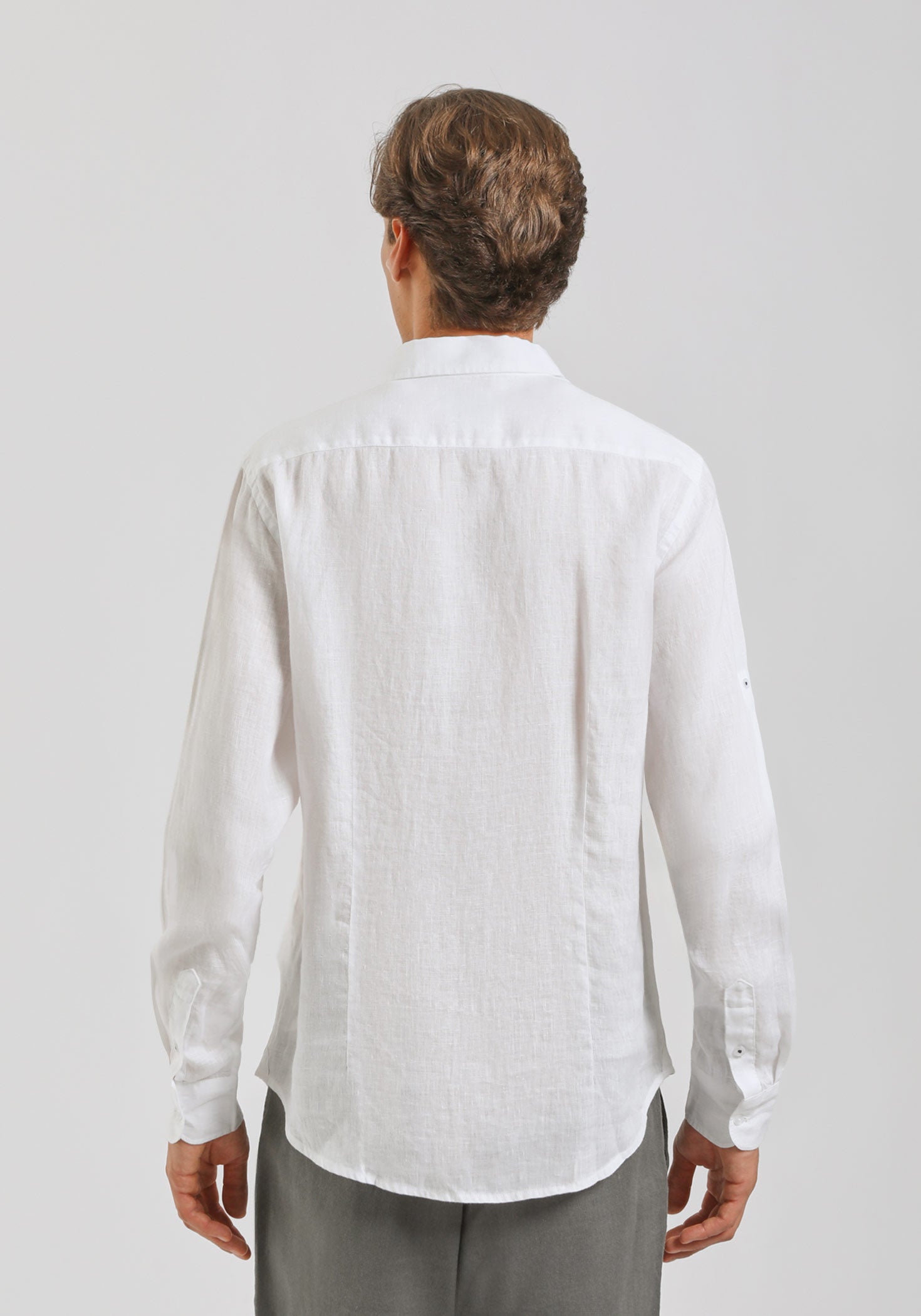 Camicia 100% lino|Colore:Bianco