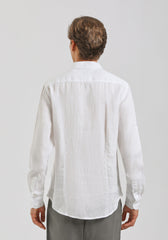 Camicia 100% lino|Colore:Bianco