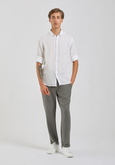 Camicia 100% lino|Colore:Bianco