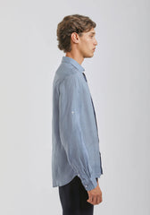 Camicia 100% lino|Colore:Ciano