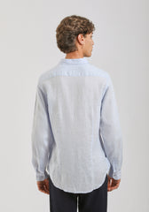 Camicia 100% lino|Colore:Cielo