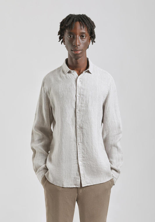 Camicia 100% lino|Colore:Sabbia