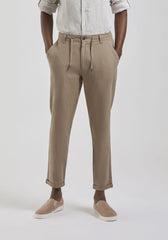 Pantaloni misto lino|Colore:Fango