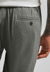 Pantaloni misto lino|Colore:Grigio