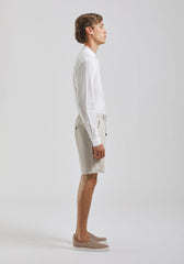 Bermuda misto lino|Colore:Beige chiaro