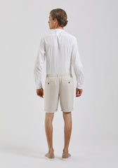 Bermuda misto lino|Colore:Beige chiaro