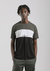 T-shirt colorblock|Colore:Verde bosco