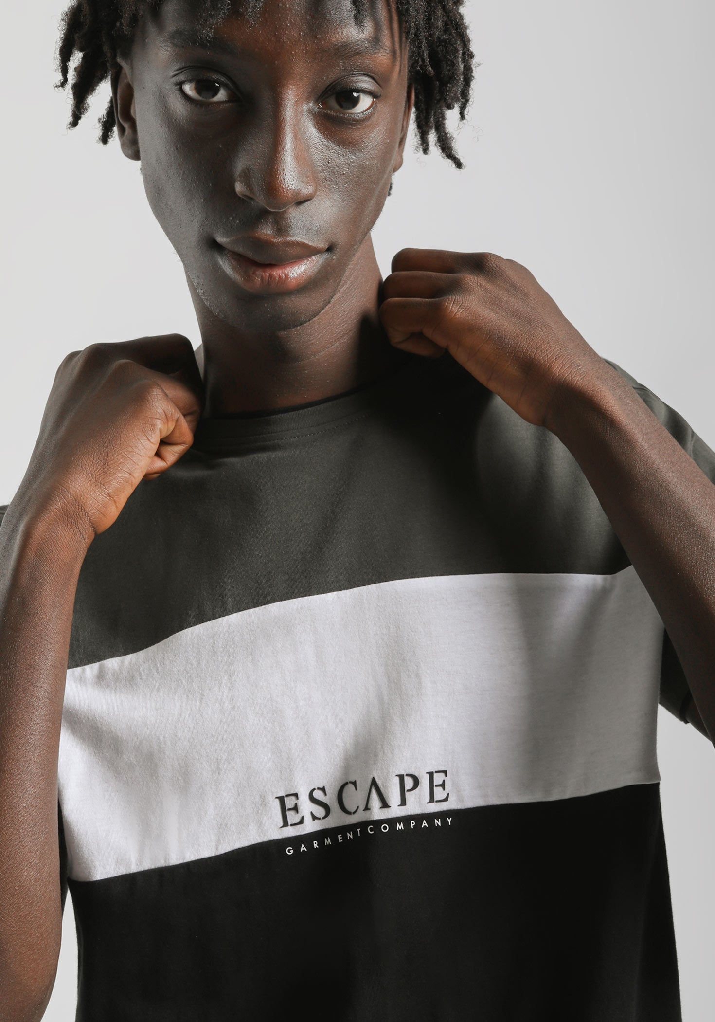 T-shirt colorblock|Colore:Verde bosco