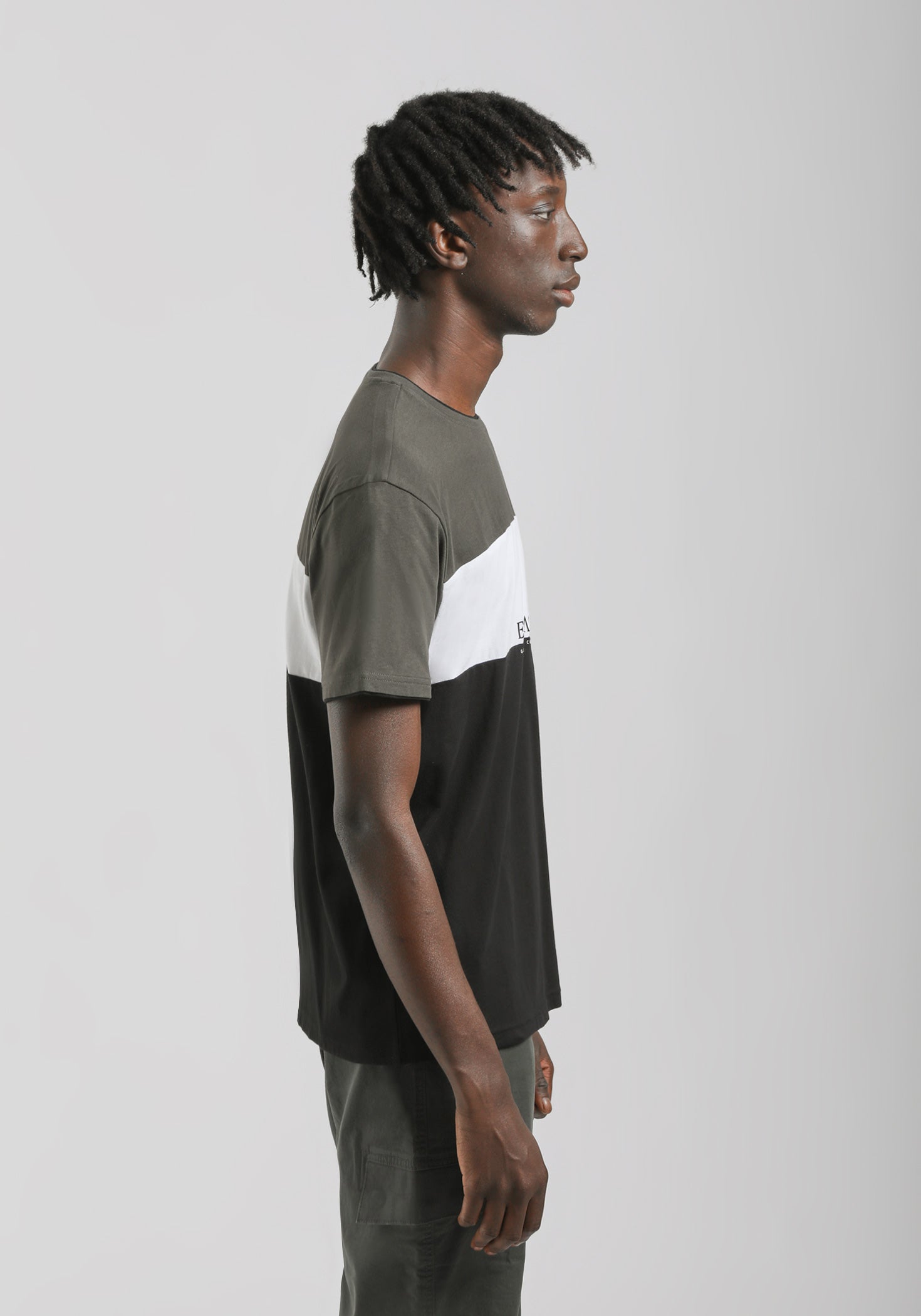 T-shirt colorblock|Colore:Verde bosco