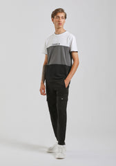 T-shirt colorblock|Colore:Grigio scuro