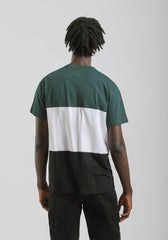T-shirt colorblock|Colore:Petrolio