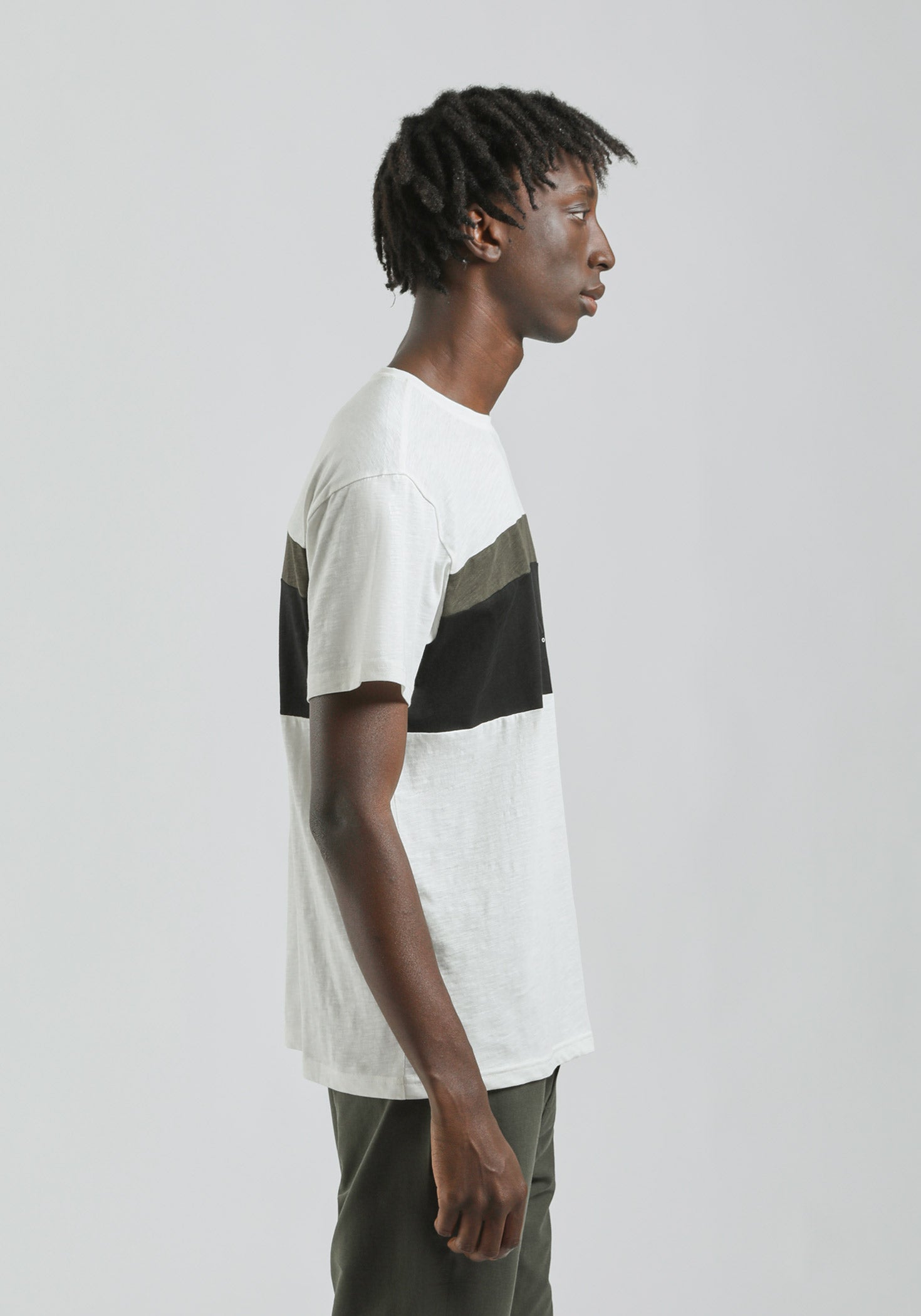 T-shirt colorblock|Colore:Off white