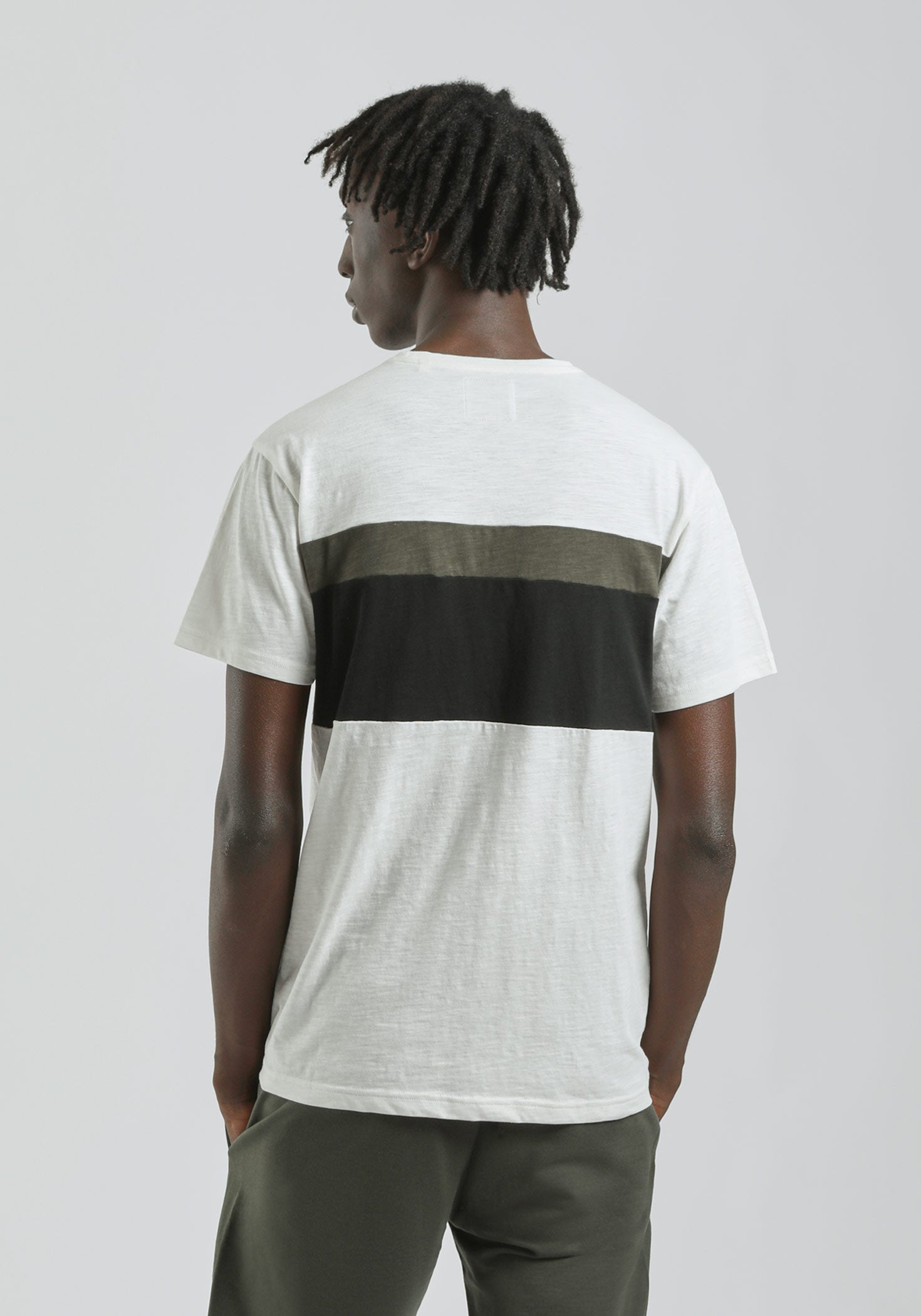 T-shirt colorblock|Colore:Off white