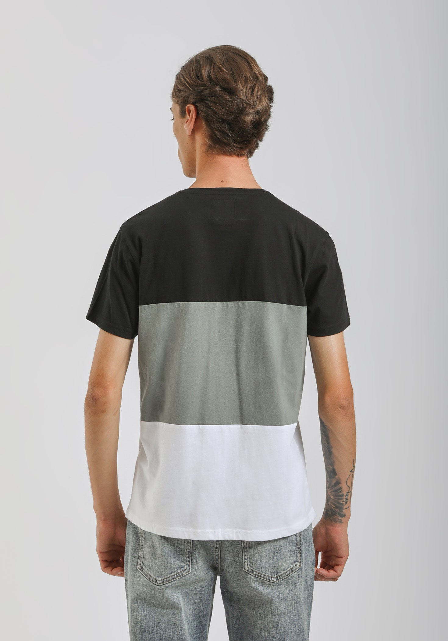 T-shirt colorblock|Colore:Verde