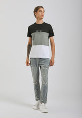T-shirt colorblock|Colore:Verde
