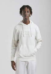 Felpa con cappuccio con stampa a rilievo|Colore:Off white